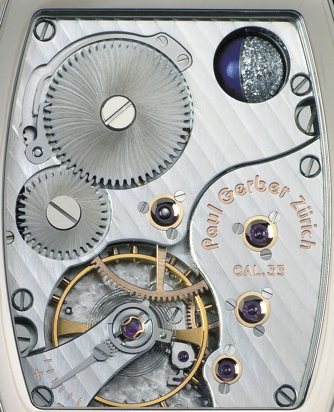 Gerber Watches Zurich - Historie - Modell 33 mit 3-d Mond
