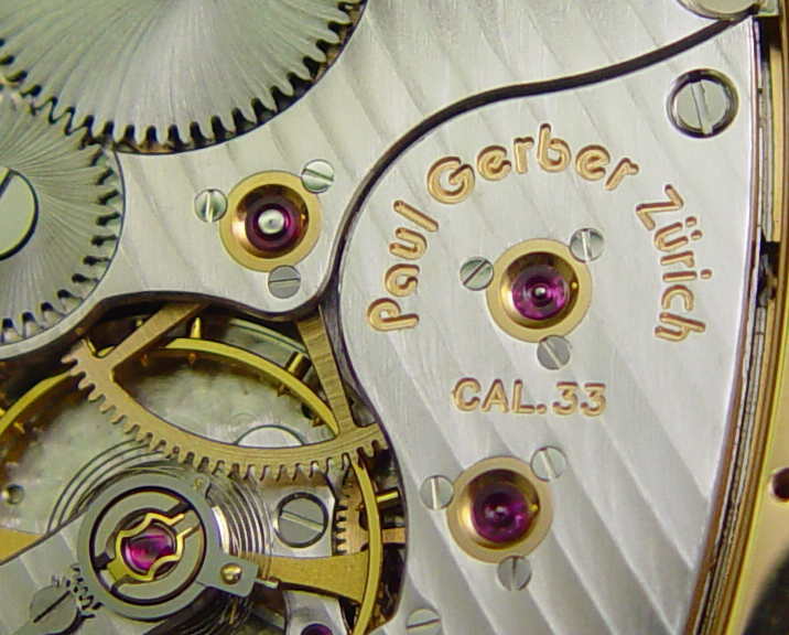 Gerber Watches Zurich - Historie - Modell 33 mit 3-d Mond